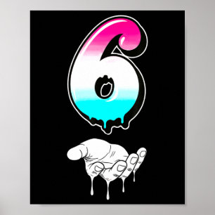 Poster Six Sept Cool 6 7 Mème Slang Gen Alpha Costume Ma