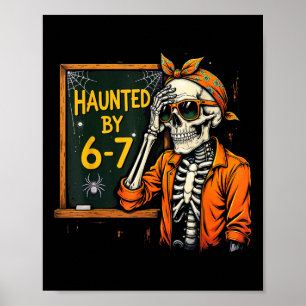Poster Six Sept embauchant 6 7 Meme 67 Main de squelette
