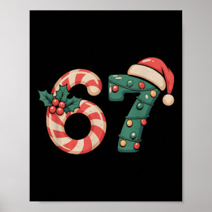 Poster Six Seven 67 Mème Noël