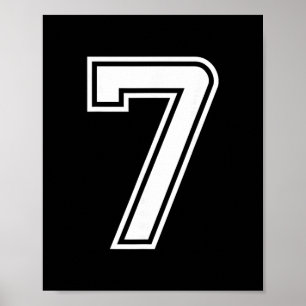 Poster Six Seven 67 Numéro Correspondant 7 Halloween Anni