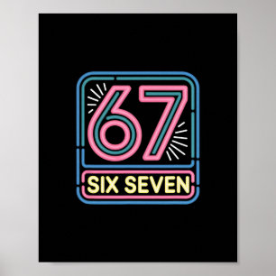 Poster Six Seven 6 7 Mème Drôle
