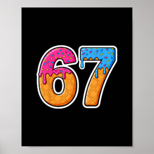 Poster Six Seven Crème Glacée Dégoulinante Génération Alp