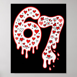 Poster Six Seven Gen Alpha Crème Glacée Dégoulinante Sain