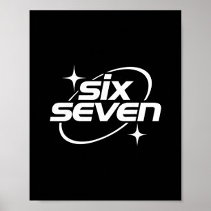 Poster Six Seven Mème Cool Y2k 67 Argot Gen Alpha