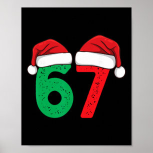 Poster Six Seven Noël 6 7 Meme Drôle de Noël