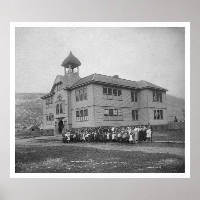 Poster Skagway, Alaska Public School 1906 (Devant)