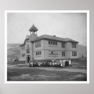 Poster Skagway, école d'Etat de l'Alaska 1906