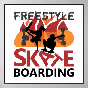 Poster Skate acrobatique