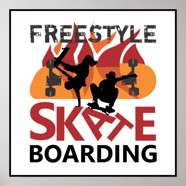 Poster Skate acrobatique (Devant)