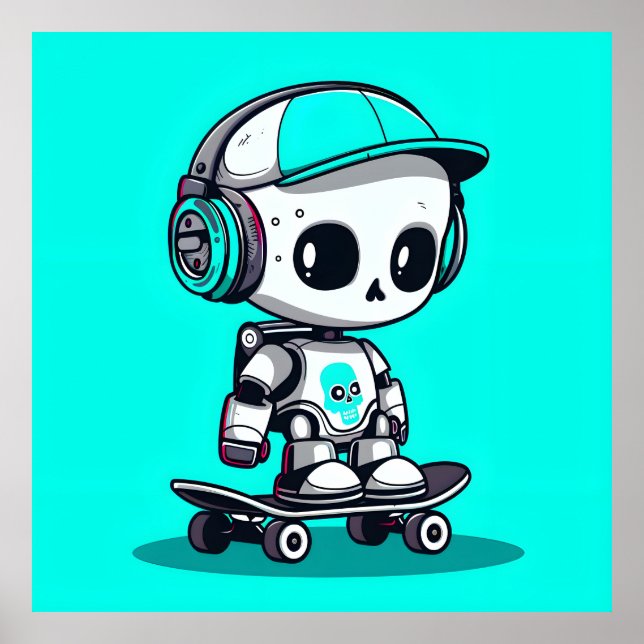 Poster Skate SkullBot (Devant)