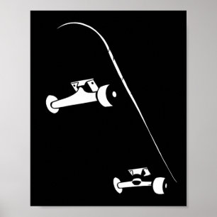 Poster Skateboardeur faisant du skateboard skateboard 
