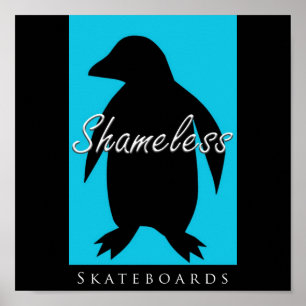 Poster Skateboards sans honte