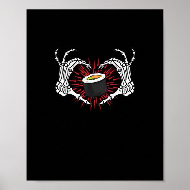 Poster Skeleton Coeur main Lazy do-it-yourself Costume d' (Devant)