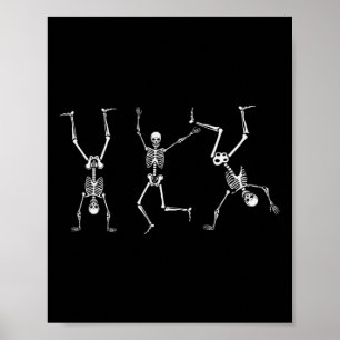 Poster Skeleton Dance Challenge Halloween effrayant Skele