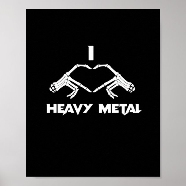 Poster Skeleton Hands Heart - Drôle Halloween (Devant)
