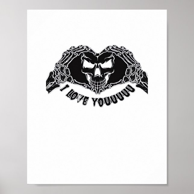 Poster Skeleton Hands Skull, Halloween Design Pour Backgr (Devant)