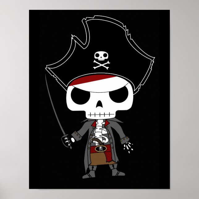Poster Skeleton Pirate (Devant)
