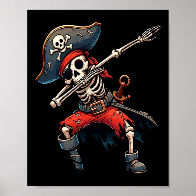 Poster Skeleton Pirate Kids (Devant)