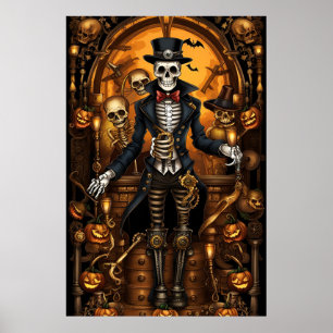Poster Skeleton Steampunk 2