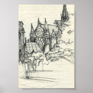 Poster Sketchy À Paris : Notre Dame