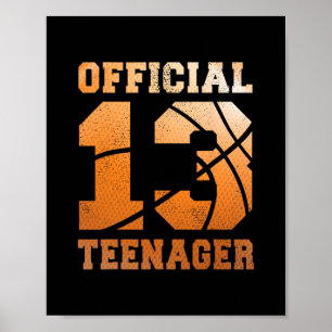 Poster Sketll 13e anniversaire officiel adolescent garçon