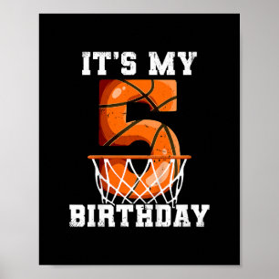 Poster Sketll d'anniversaire 5 ans