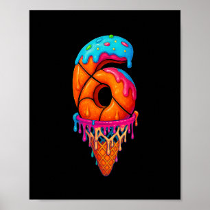 Poster Sketll Drip 6 ans Crème Glacée Drip 6e Anniversair