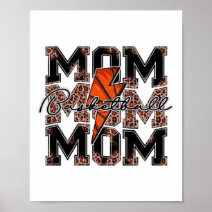 Poster Skett Mom Leopard Lightning Bolt Sketll Jour