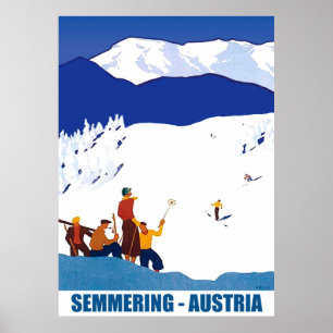 Poster Ski à Semmering, Autriche