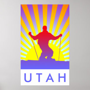 Poster ski alpin UTAH