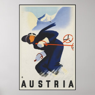 Poster Ski Autriche