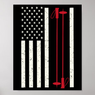 Poster Ski cool Art Pour Hommes Femmes Ski Thématique Ski