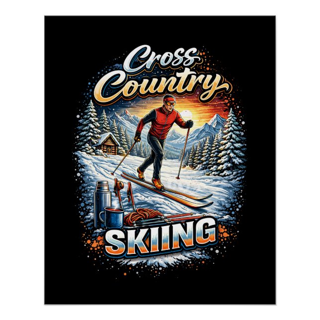 Poster Ski de fond (Devant)