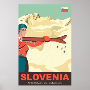Poster Ski de Slovénie