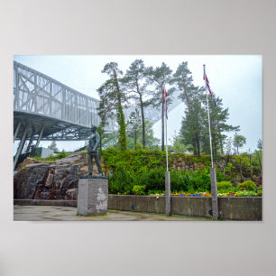 Poster Ski Jump à Oslo, Norvège