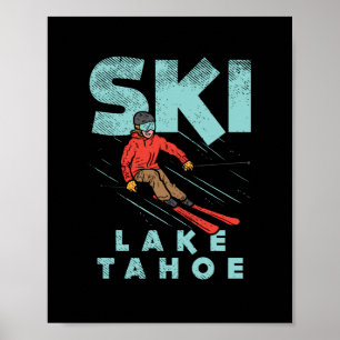 Poster Ski Lake Tahoe