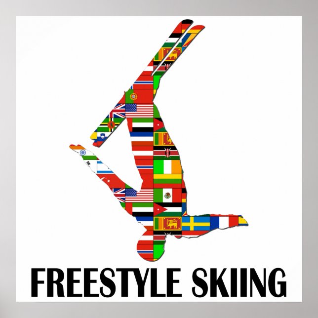 Poster Ski libre (Devant)