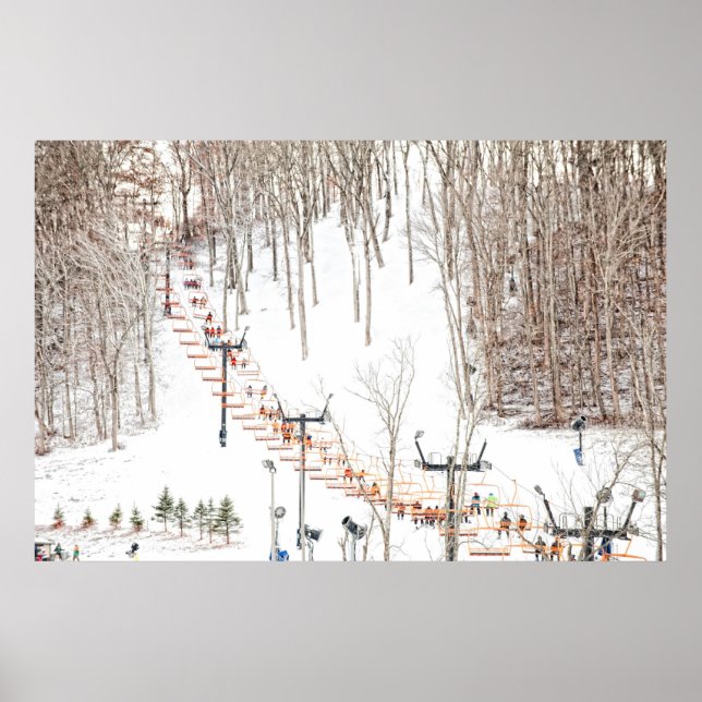 Poster Ski Lift (Devant)