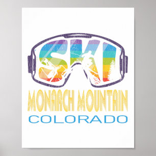 Poster Ski Monarch Mountain Colorado Vacances ski