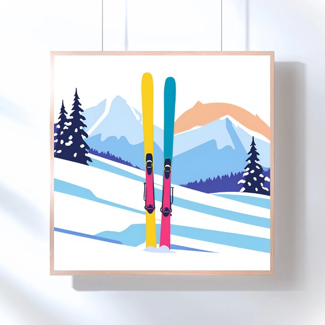 Poster Ski Mountain (Créateur téléchargé)
