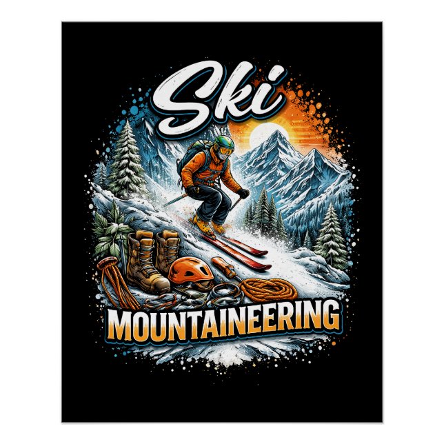 Poster Ski Mountaineering (Devant)