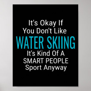 Poster Ski nautique skieur d'eau skieurs d'eau drôle cita