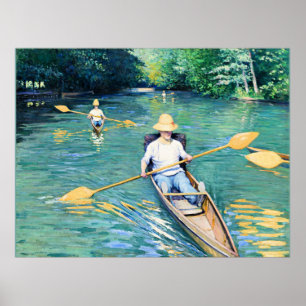 Poster Ski, oeuvre de Gustave Caillebotte