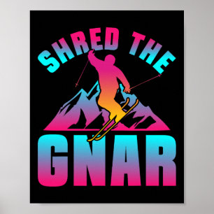 Poster Ski Rétro 90s 80s Skiing Outfit Partager Le Ski Gn