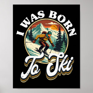 Poster Ski Skiing Winter Sport 