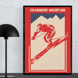 Poster Ski vintage New Hampshire Resort Cranmore Mountain