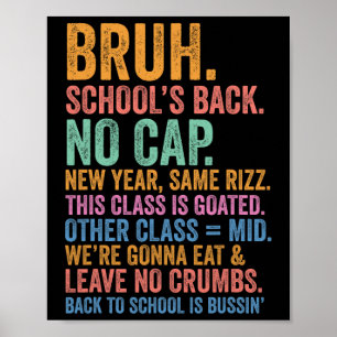 Poster Skibidi Retour à l'école est de retour sans déconn