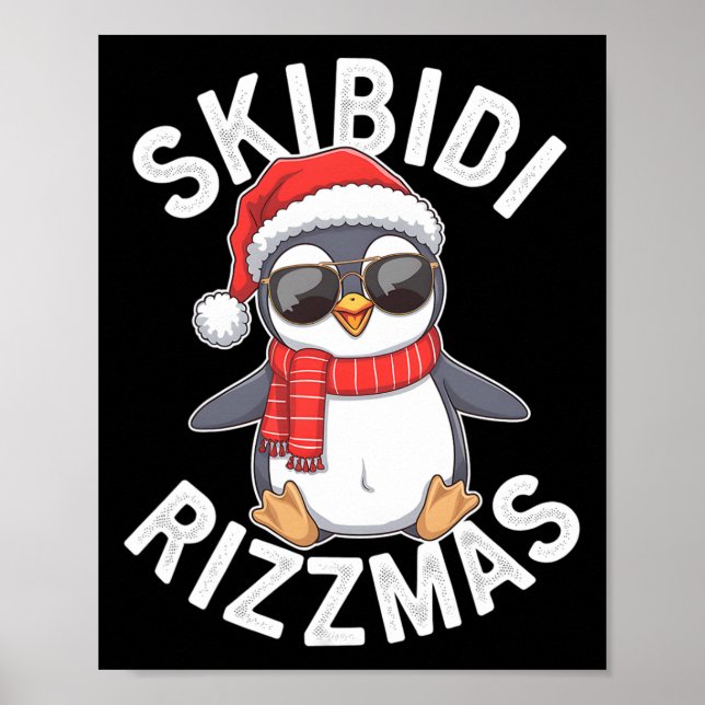 Poster Skibidi Rizzmas Funny Noël Saison P (Devant)