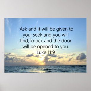 POSTER SKIES BLEUS LUKE 11:9 OCEAN PHOTO DESIGN