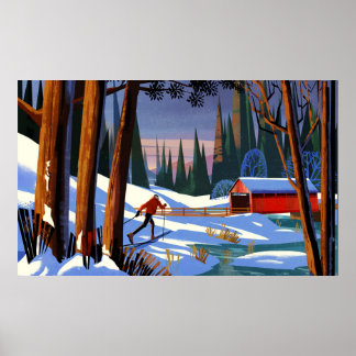 Poster Skieur de fond.